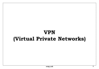 VPN (Virtual Private Networks) 