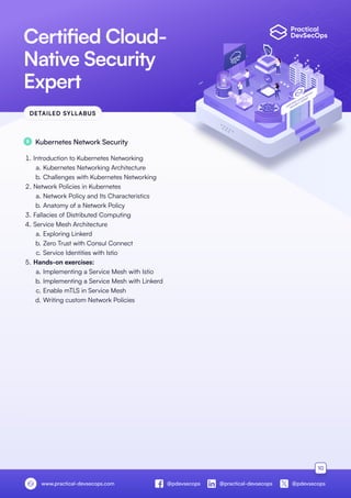 Certified Cloud Native Security Expert (CCNSE) Course Brochure | PDF
