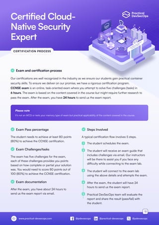 Certified Cloud Native Security Expert (CCNSE) Course Brochure | PDF