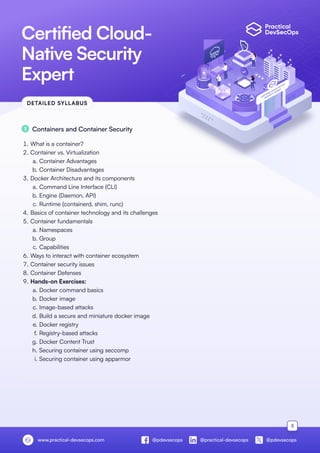 Certified Cloud Native Security Expert (CCNSE) Course Brochure | PDF