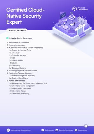 Certified Cloud Native Security Expert (CCNSE) Course Brochure | PDF