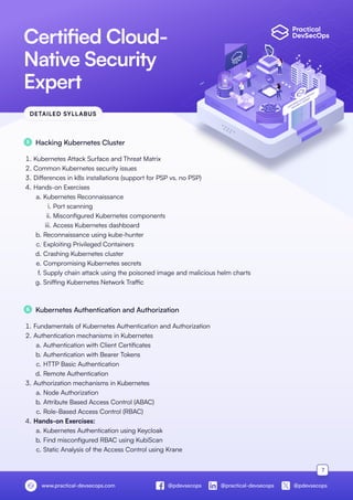 Certified Cloud Native Security Expert (CCNSE) Course Brochure | PDF