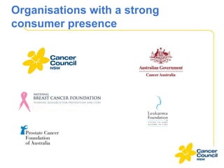 Organisations with a strong
consumer presence

 