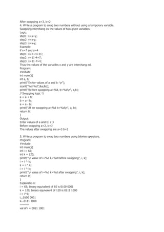 C code examples | DOCX
