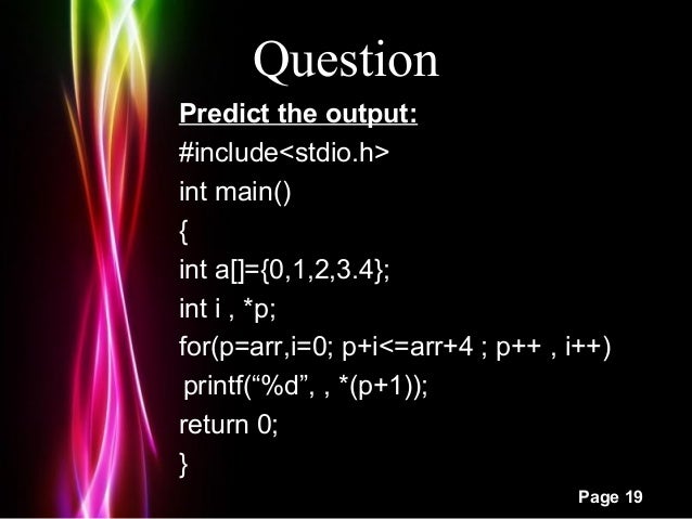 C Quiz