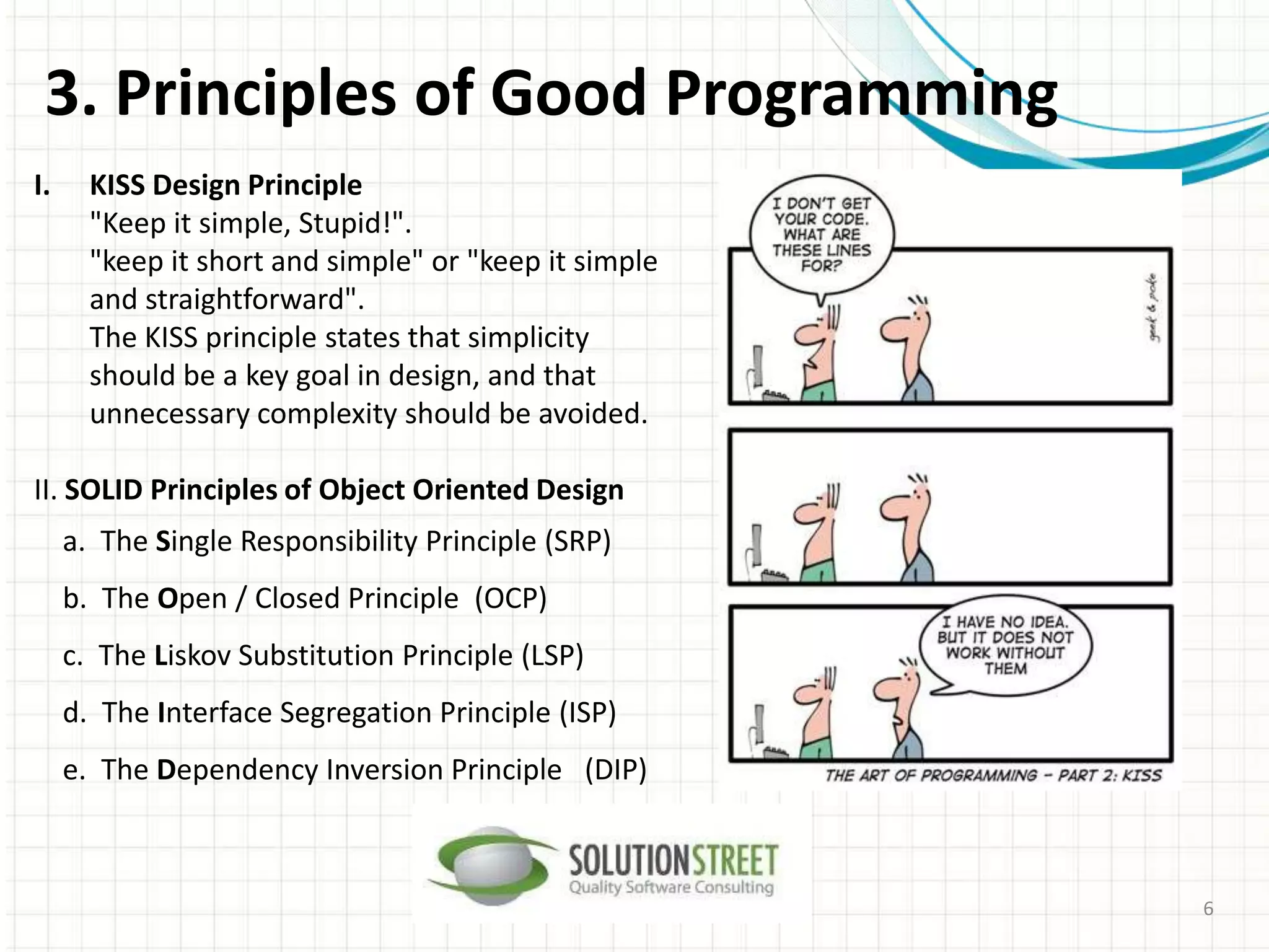 C# coding standards, good programming principles & refactoring | PPT