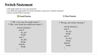 C Coding Style Guidelines for Compound Statements | PDF