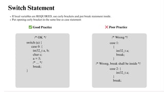 C Coding Style Guidelines for Compound Statements | PDF