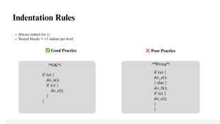 C Coding Style Guidelines for Compound Statements | PDF