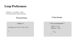 C Coding Style Guidelines for Compound Statements | PDF