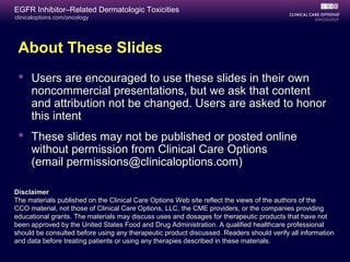 Cco Egfr Toxicities 12 Slides