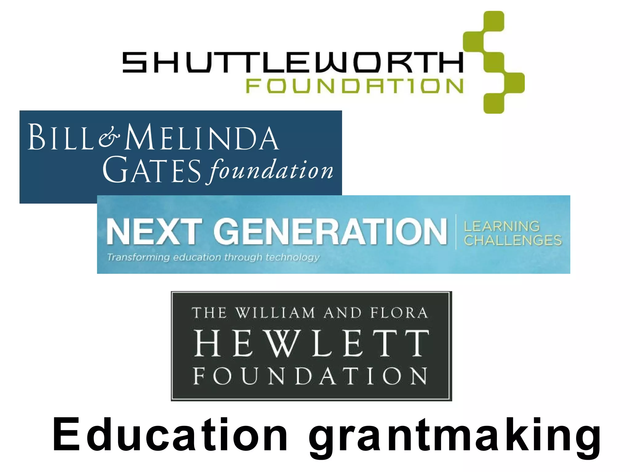 Education grantmaking 
