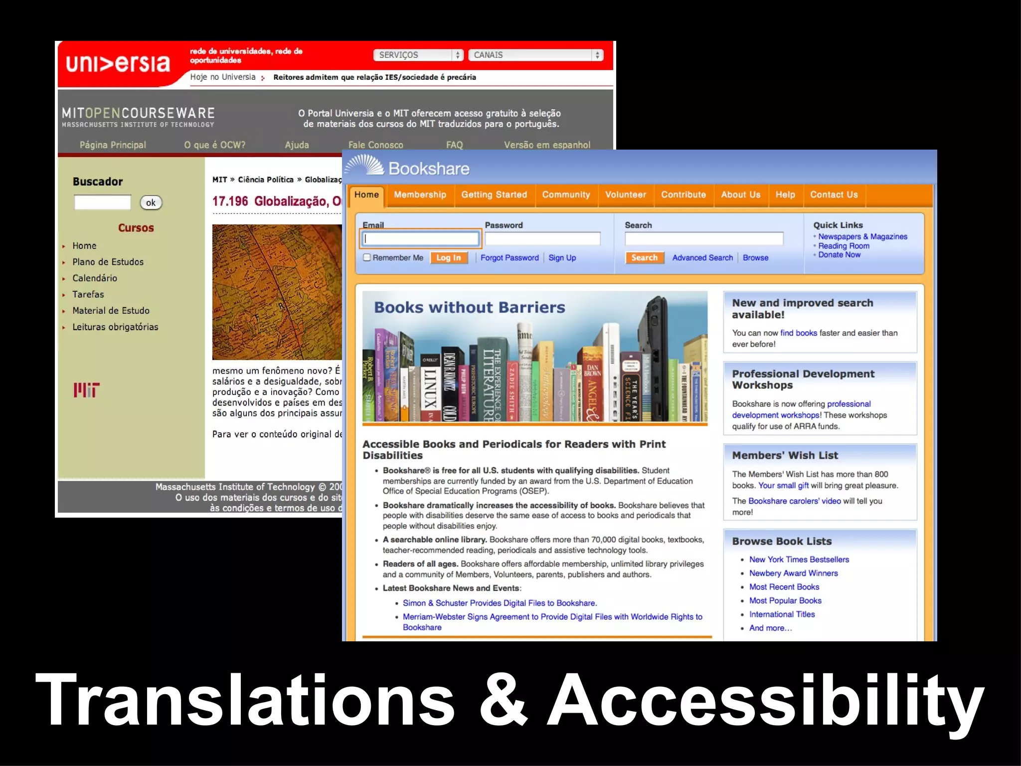 Translations & Accessibility 