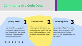 C Comments Unboxed of the C programming language | PPTX