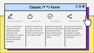 C Comments Unboxed of the C programming language | PPTX