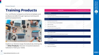 Company Profile Edutech Solution | IT Training & Certification | PDF