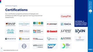 Company Profile Edutech Solution | IT Training & Certification | PDF