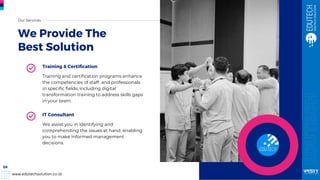 Company Profile Edutech Solution | IT Training & Certification | PDF