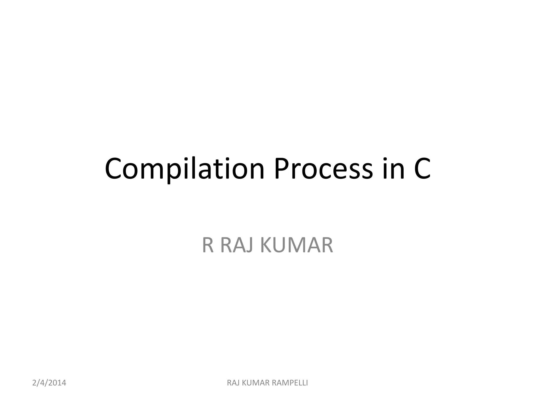C compilation process | PPT