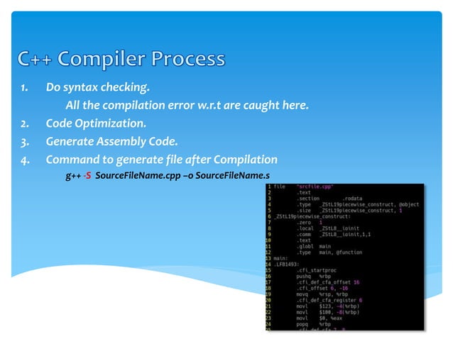 C++ compilation process