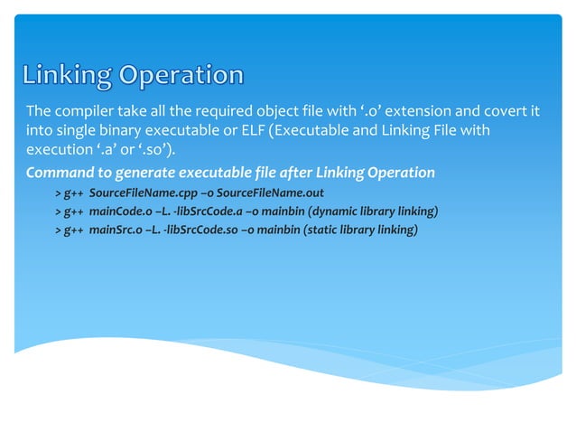 C++ compilation process