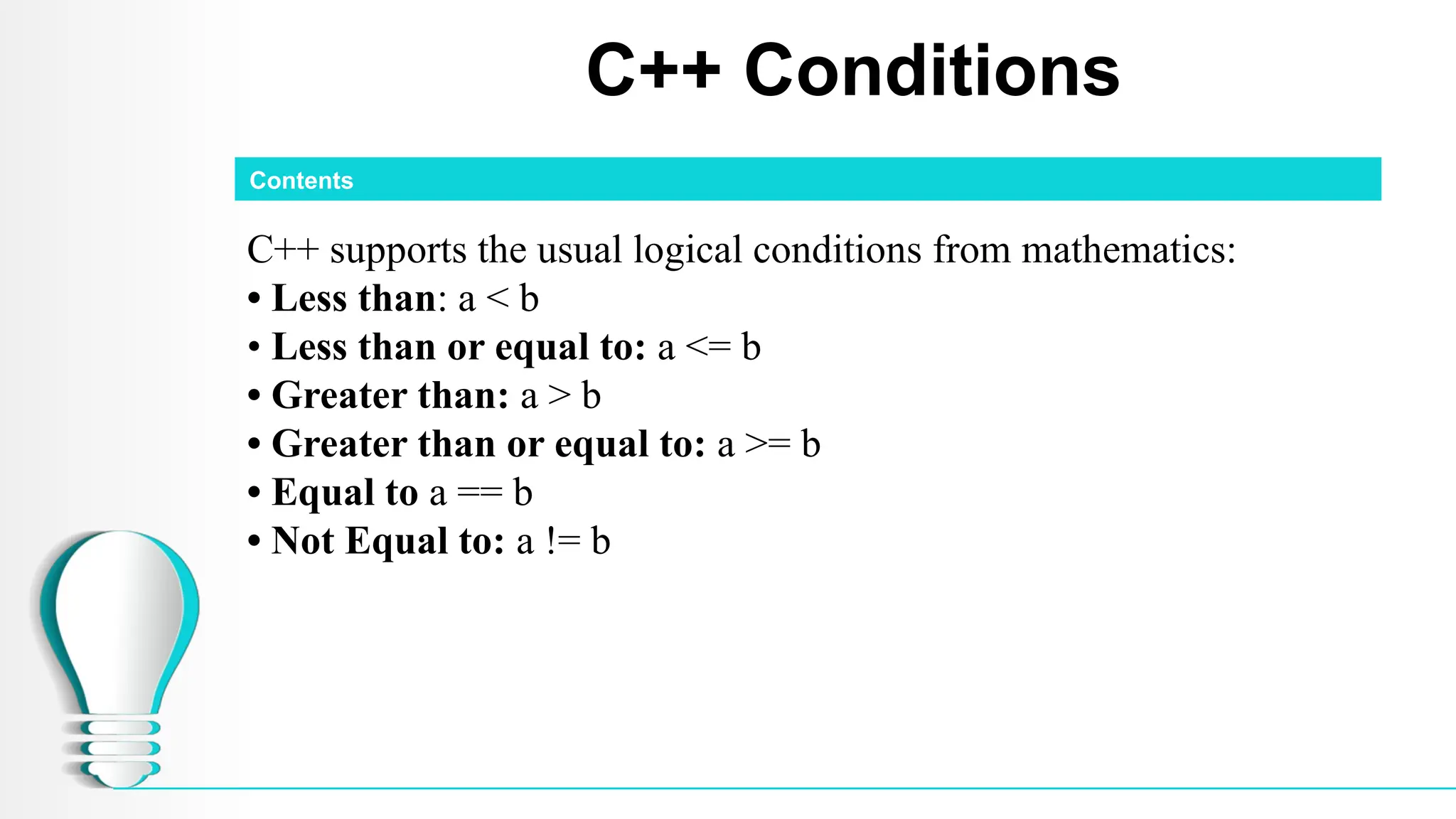 C++ Condition C++ Conditionsd.pptxs.pptx