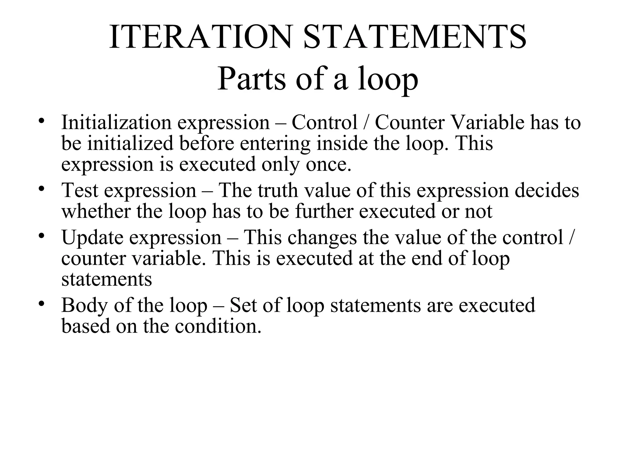 C++ control loops | PPT