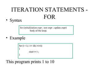 C++ control loops | PPT