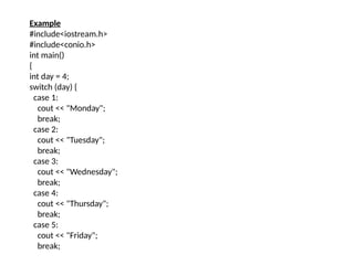 Comprehensive Guide to Control Structures in C++ Programming | PPTX