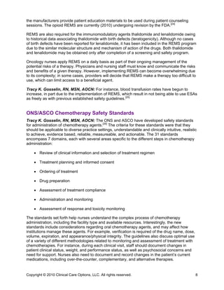 Thalidomide Rems Program 2010 Oncology Nursing Society Congress | PDF
