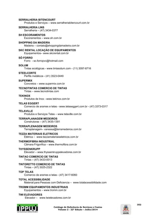Catálogo de Referência de Serviços e Custos