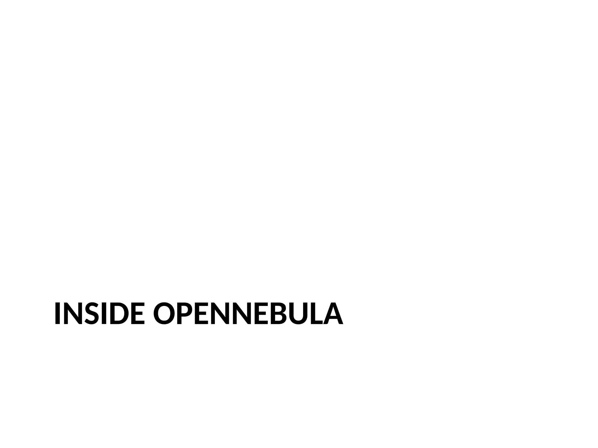 INSIDE OPENNEBULA
 