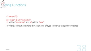 Files manipulation
#include<fstream>
 