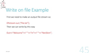 Eof()
while(!index.eof())
{
Statement 1;
Statmenet 2;
}
 