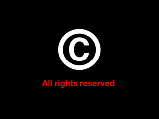 With Creative Commons,
creators can grant copy and
reuse permissions in advance.

 