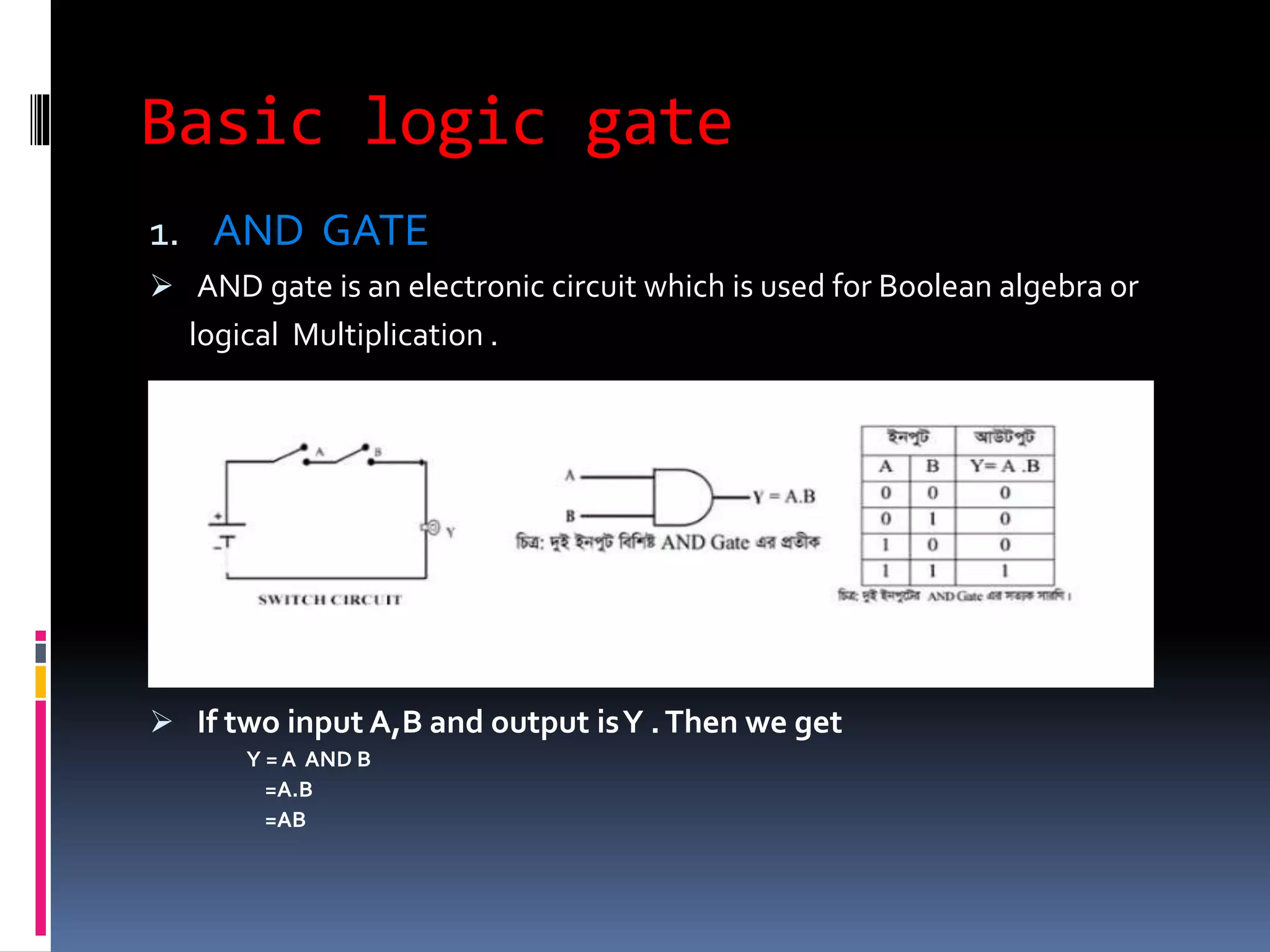 Presentation On Logic Gate | PPTX | Programming Languages | Computing