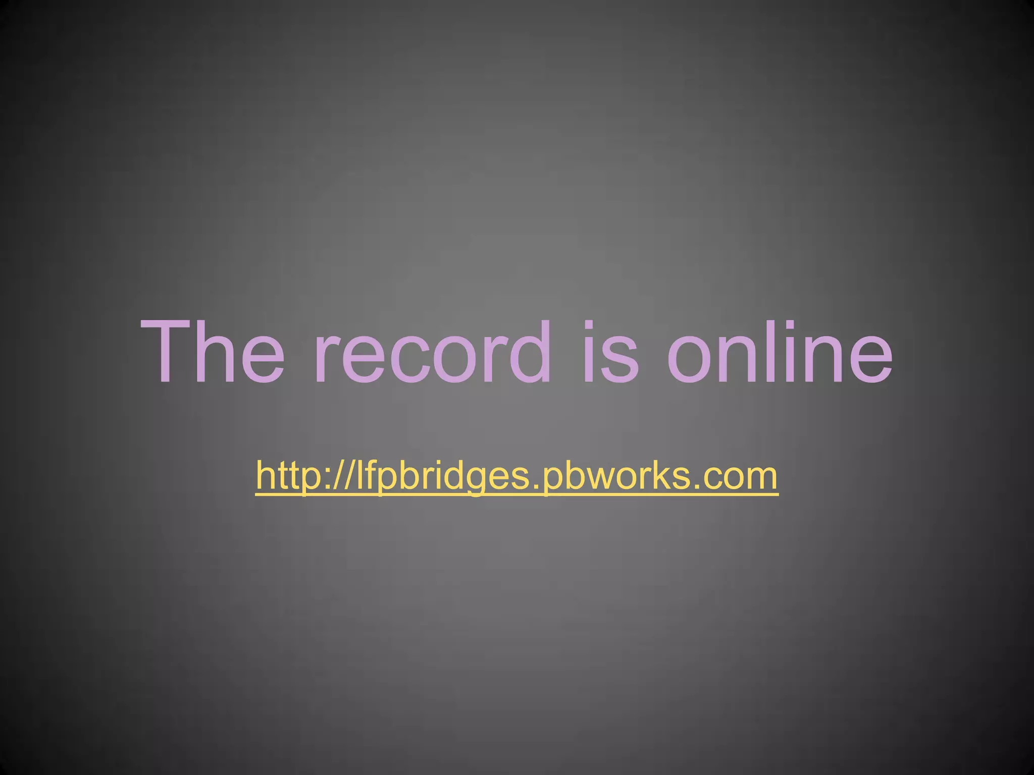 Community Conversations Project, Bridges to the Future, Lake Forest Park, WA