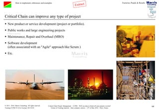 Critical Chain Project Management - Training Material Extract of 1 Day ...