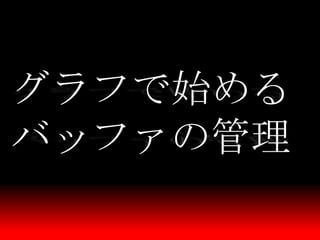 グラフで始める
バッファの管理
 