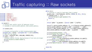 Traffic capturing :: Raw sockets
 