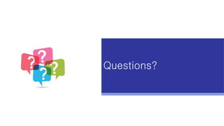 Questions?
 