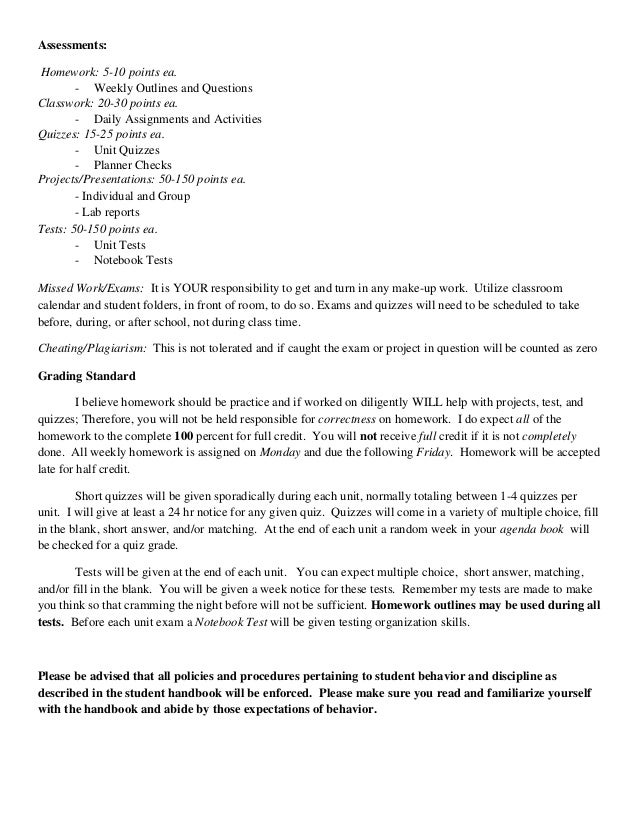 weekly syllabus template