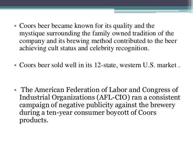 South delaware coors case study picture