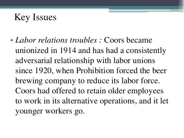 What must coors do to improve its future prospects image