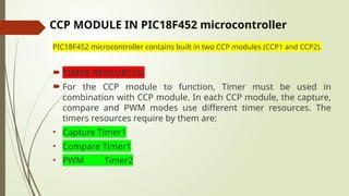 Comprehensive Guide to CCP Module and PWM in PIC Microcontrollers | PPTX