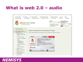What is web 2.0 – audio 