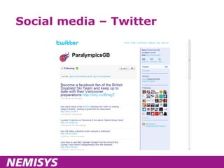 Social media – Twitter 
