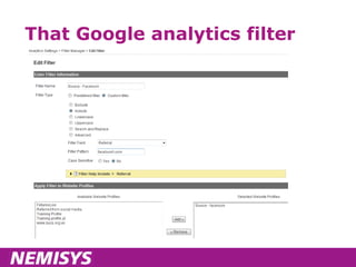 That Google analytics filter 