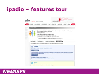 ipadio – features tour 