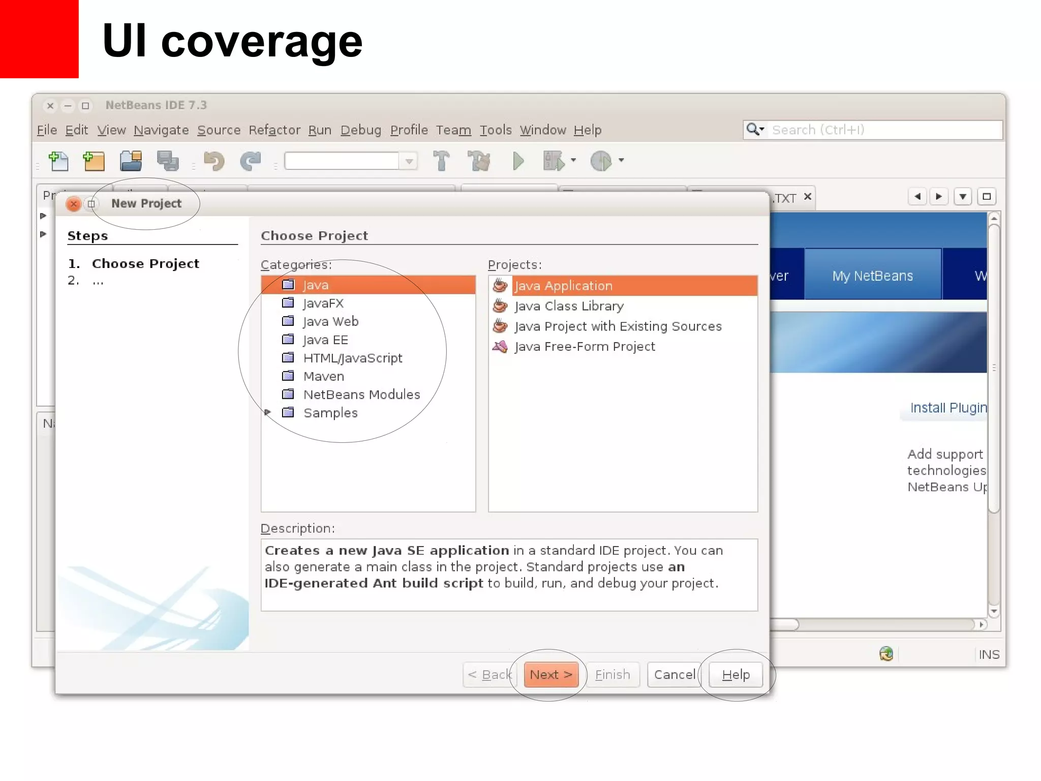 UI coverage 